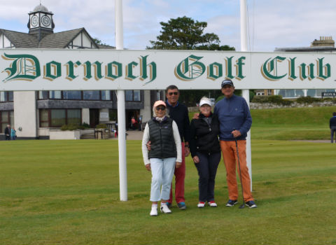 Le agradecemos su excelente organizacion. Golf en Escocia