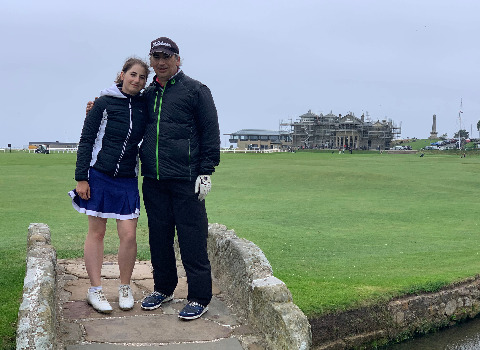 Vacaciones de golf del sr. chapay en escocia